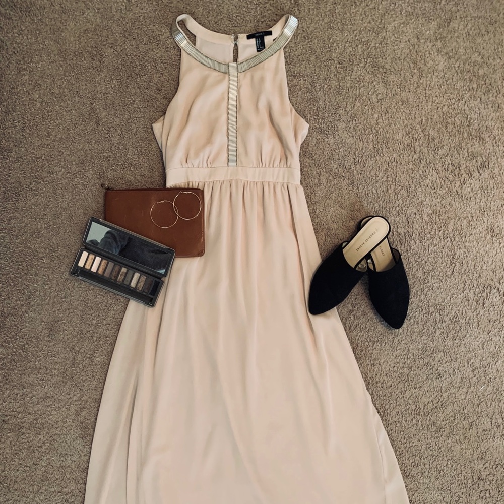 Blush Pink / Nude Maxi Dress / Bridesmaids Dress